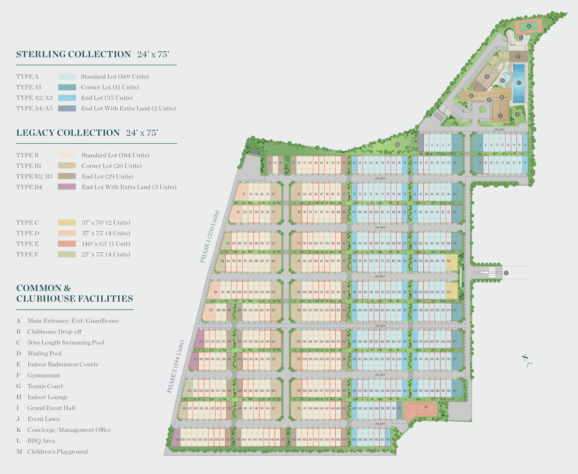 Aurora Sentral Resort Villas - Site Plan