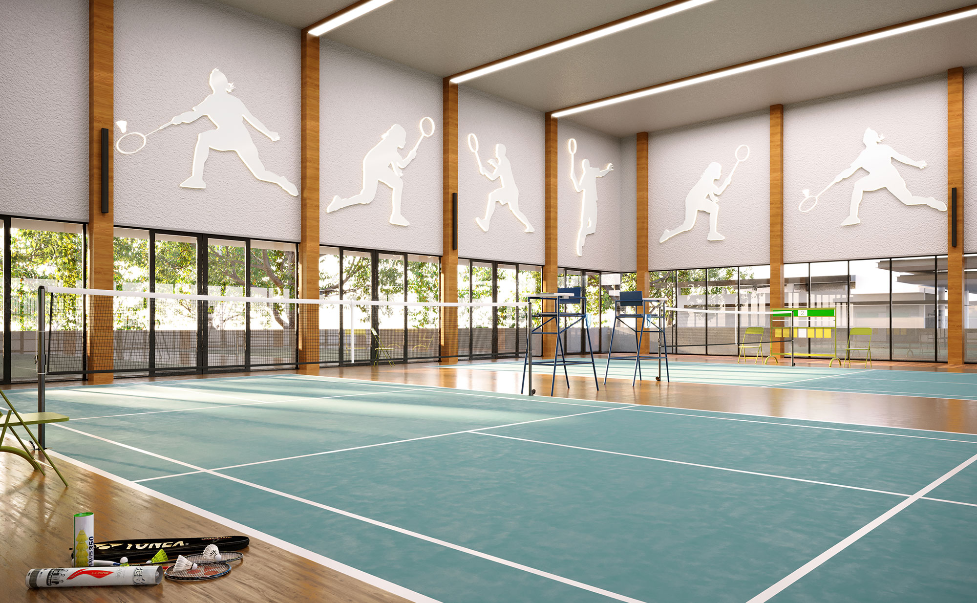 Indoor Badminton Courts