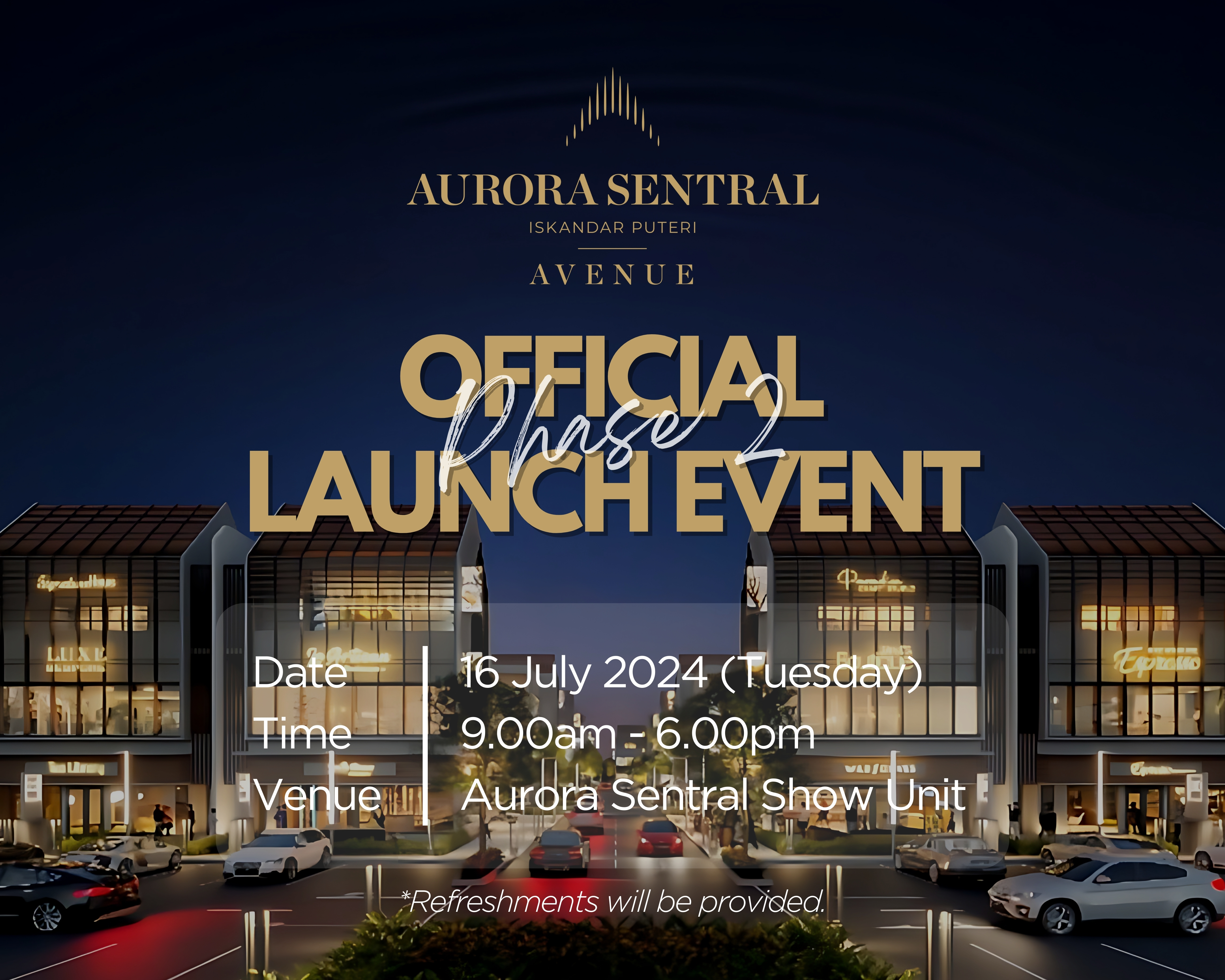 Join us at AURORA AVENUE Phase 2 Official Launch!